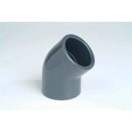 Coude PVC Pression 45° Diamètre 90 PN16 à coller