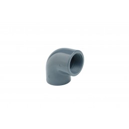 Coude PVC Pression 90° Mixte Diamètre 32x1" PN16 Femelle à coller Femelle à visser