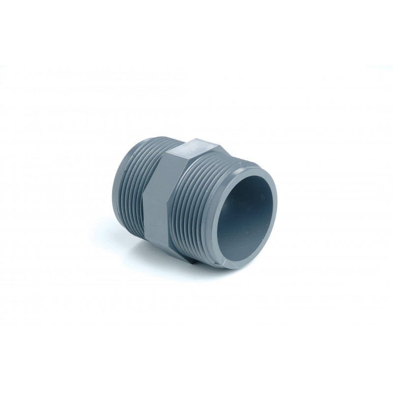 Mamelon PVC Pression Diamètre 3/4" PN16 MM à visser
