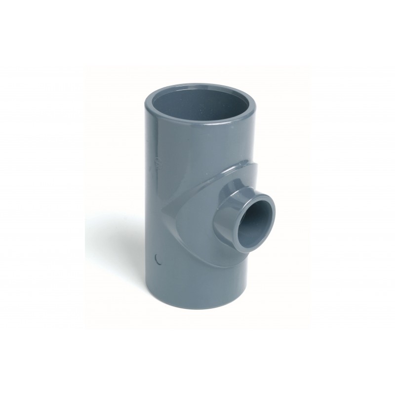 Té Réduit PVC Pression 90° Diamètre 90x40 PN16 à coller Té Réduit PVC Pression 90° Diamètre 90x40 PN16 à coller