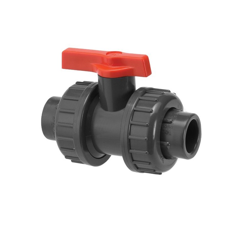 Vanne 1/4 tour Diamètre 2 pouce PVC PRESSION PN16 à visser taraudé joint EPDM Vanne 1/4 tour Diamètre 2 pouce PVC PRESSION PN16 à visser taraudé joint EPDM