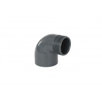 Coude 90° PVC Pression mixte Fileté pour les Réseaux d'Adduction